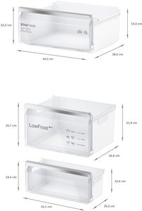 Bosch KIV87VFE0G, Built-in fridge-freezer with freezer at bottom