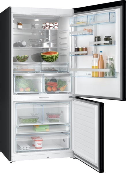 Bosch KGP86AXB0N, free-standing fridge-freezer with freezer at bottom