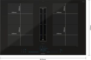 Siemens EX870NX68E, Induction hob with integrated ventilation system