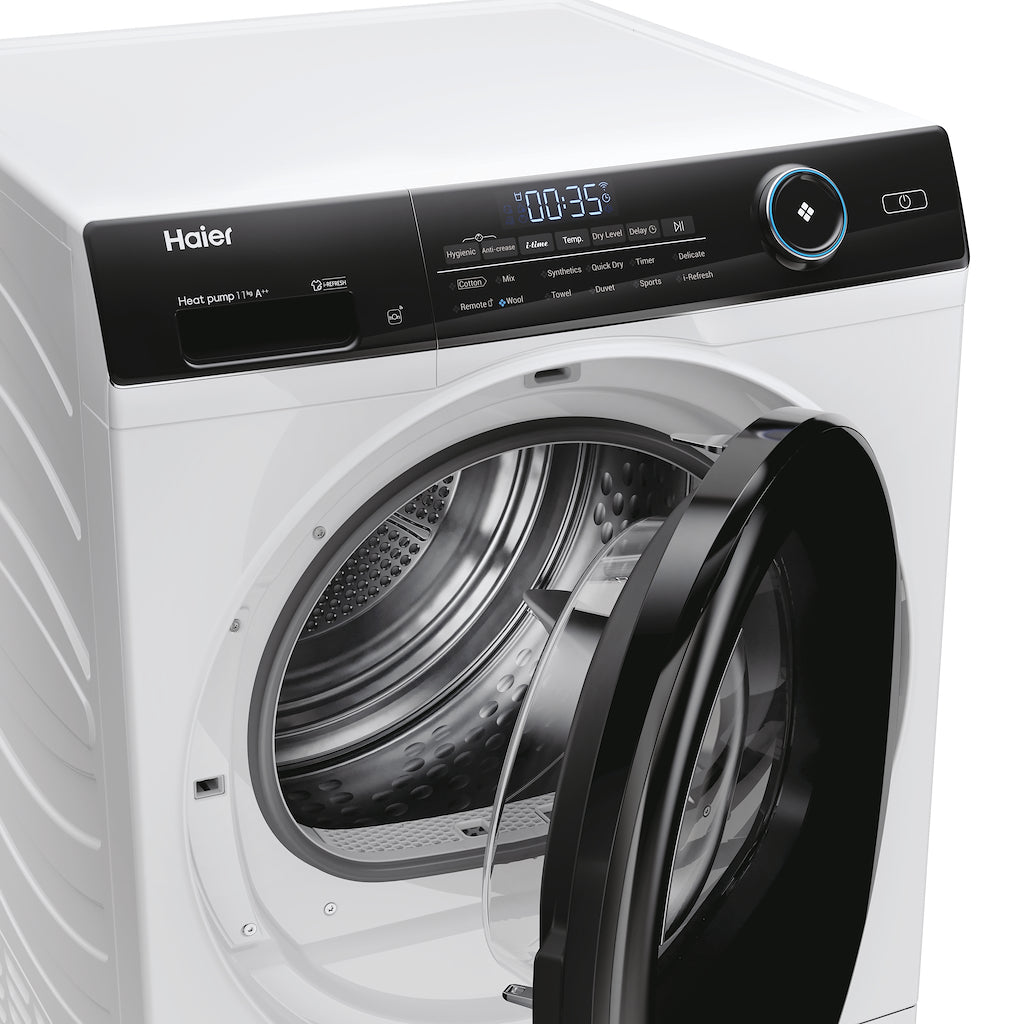 Haier I Pro Series 5 HD110-A2959E-80 11kg Heat Pump Tumble Dryer with A++ Energy Rating - White