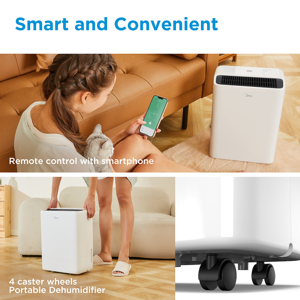 Midea MDDQ-10DEN7-QA3 10L Dehumidifier - White