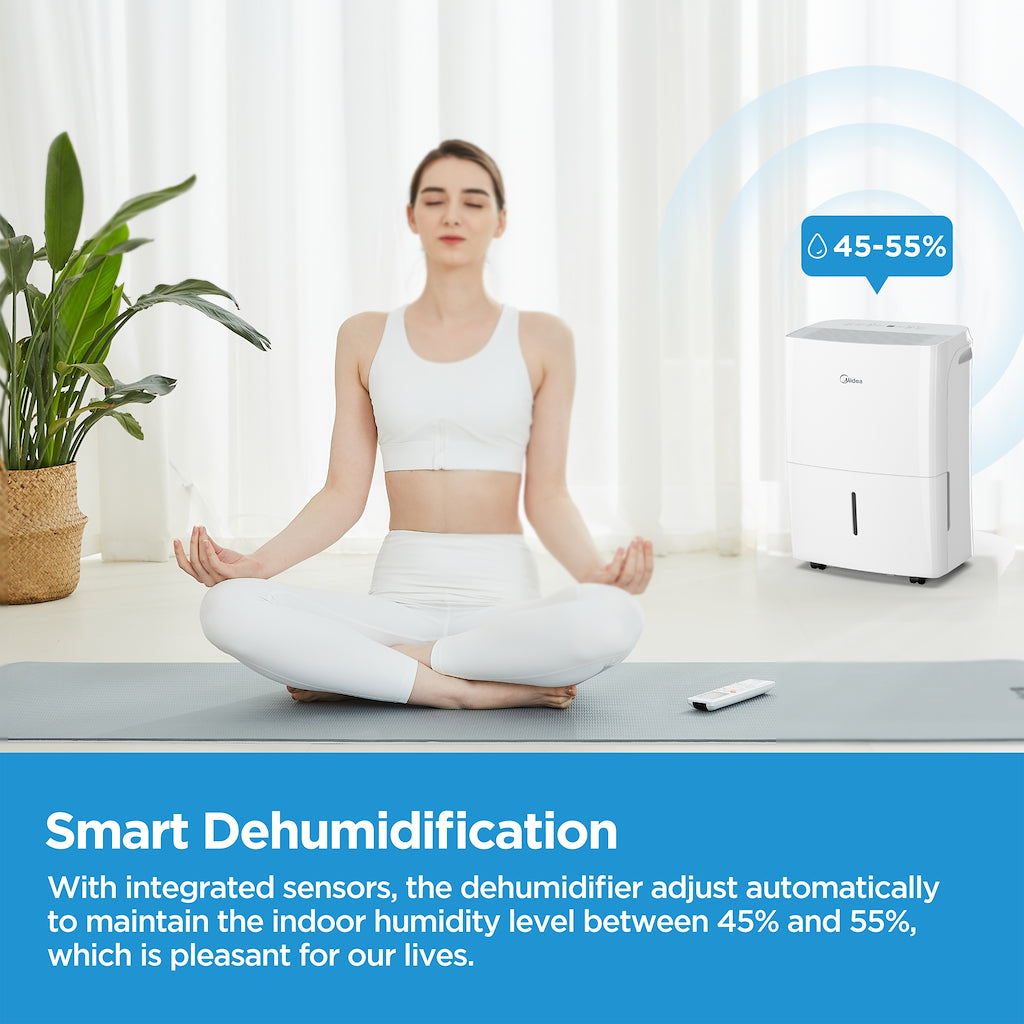 Midea MDDQ-10DEN7-QA3 10L Dehumidifier - White