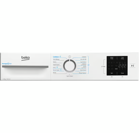 Beko B3W31041W Freestanding 10kg 1400rpm Washing Machine with EnergySpin - White
