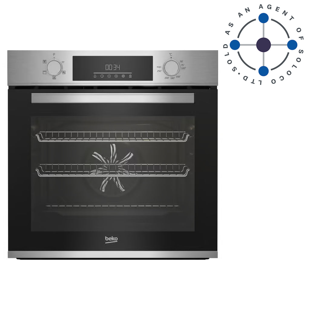 Beko BBAIF22300X 60cm Built-In Single Fan Oven with AeroPerfect™ - Stainless Steel