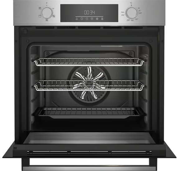 Beko BBAIF22300X 60cm Built-In Single Fan Oven with AeroPerfect™ - Stainless Steel