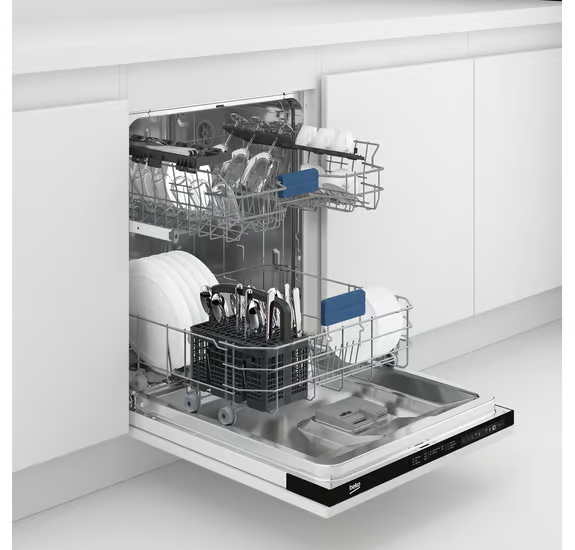 Beko BDIN25430 Integrated Full Size 60cm Dishwasher with SteamGloss