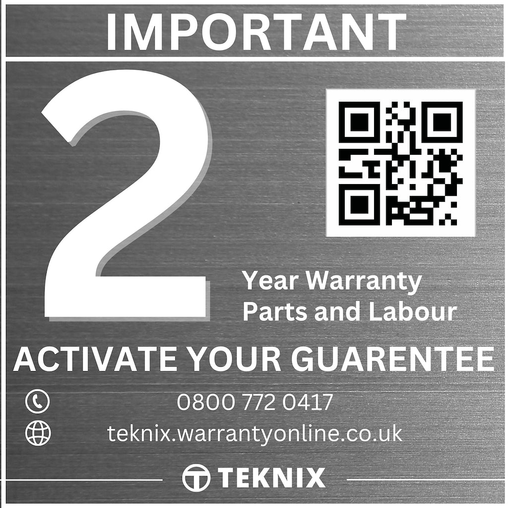 Teknix BITKW814 Integrated 8kg Washing Machine with 1400rpm Spin - White