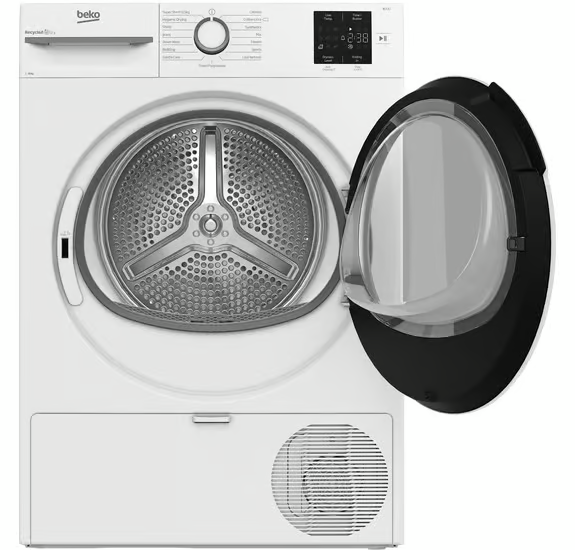 Beko BM3T3822W Freestanding 8kg Heat Pump Tumble Dryer - White