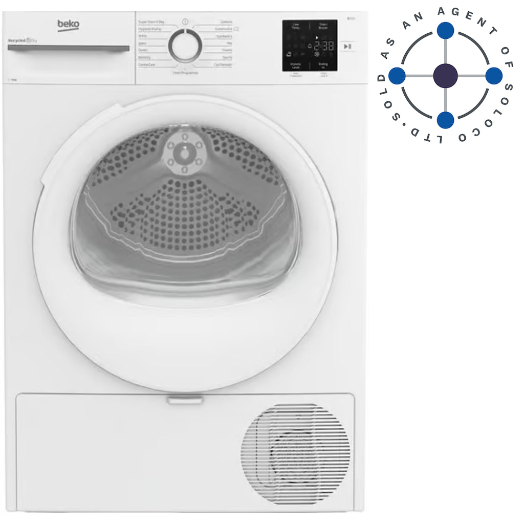Beko BM3T3922W Freestanding 9kg Heat Pump Tumble Dryer - White