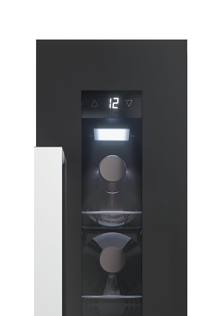 Candy CCVB 15 UK/1 15cm Integrated 7 Bottle Wine Cooler - Black - G Rated