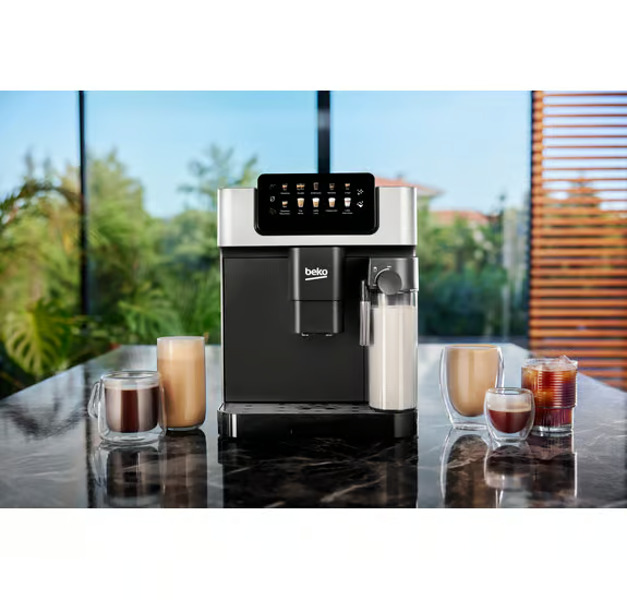 Beko CEG7304X CaffeExperto Bean To Cup Coffee Machine with Integrated Milk Jug - Silver