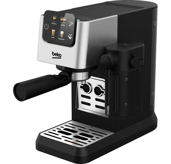 Beko CEP5304X CaffeExperto Semi Automatic Espresso Coffee Machine with Integrated Milk Jug - Silver