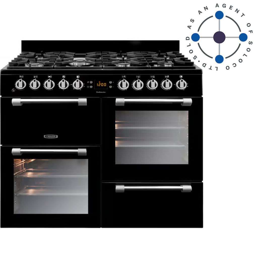 Leisure CK100G232K Cookmaster 100cm Gas Range Cooker - Black