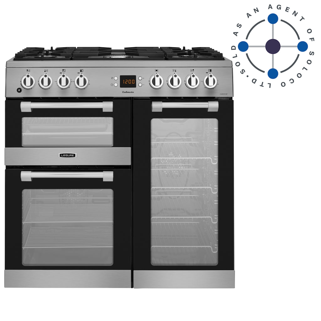 Leisure CK90F530X Cookmaster 90cm Dual Fuel Range Cooker - Stainless Steel