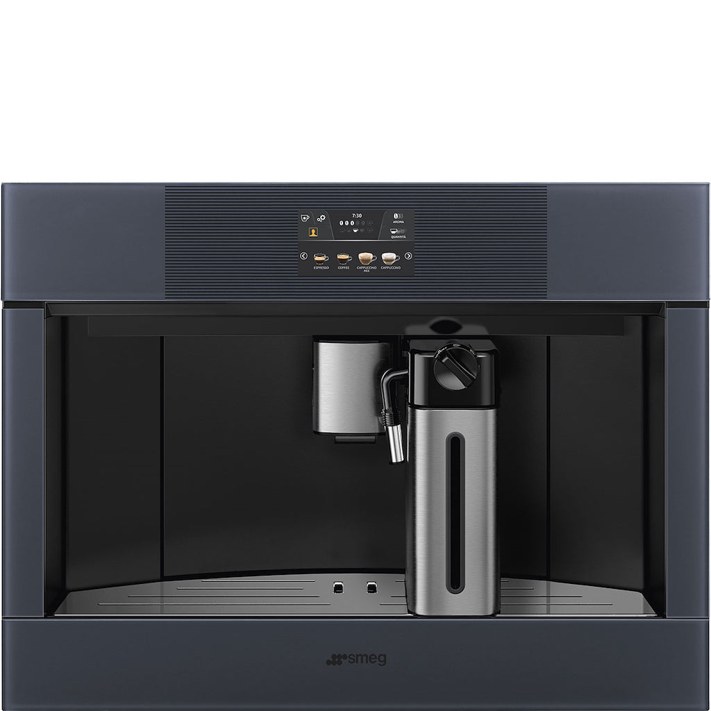 Smeg CMS4104G Integrated 45cm Coffee Maker, Grey