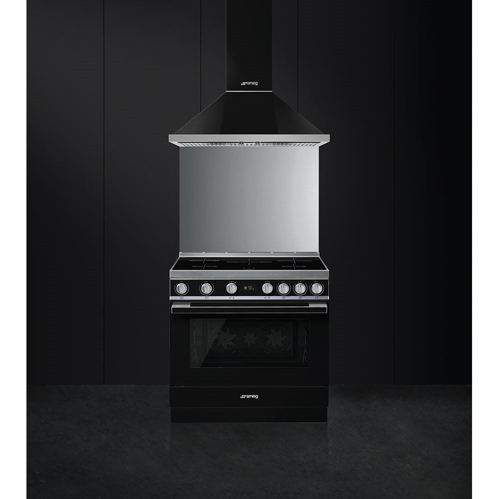 Smeg CPF9IPBL 90cm Portofino Electric Range Cooker, Black
