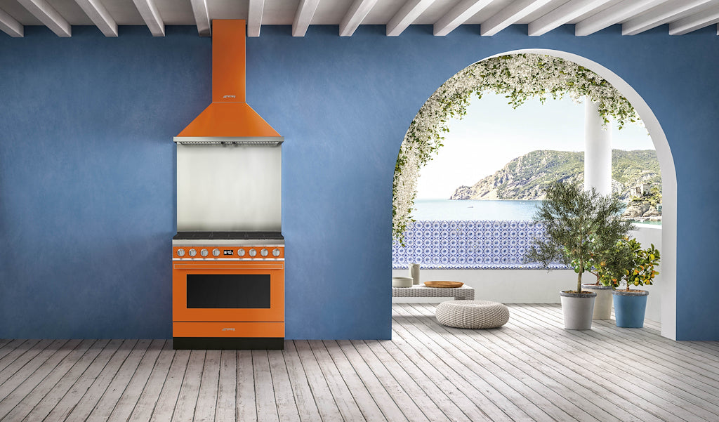 Smeg CPF9IPOR 90cm Portofino Electric Range Cooker, Orange