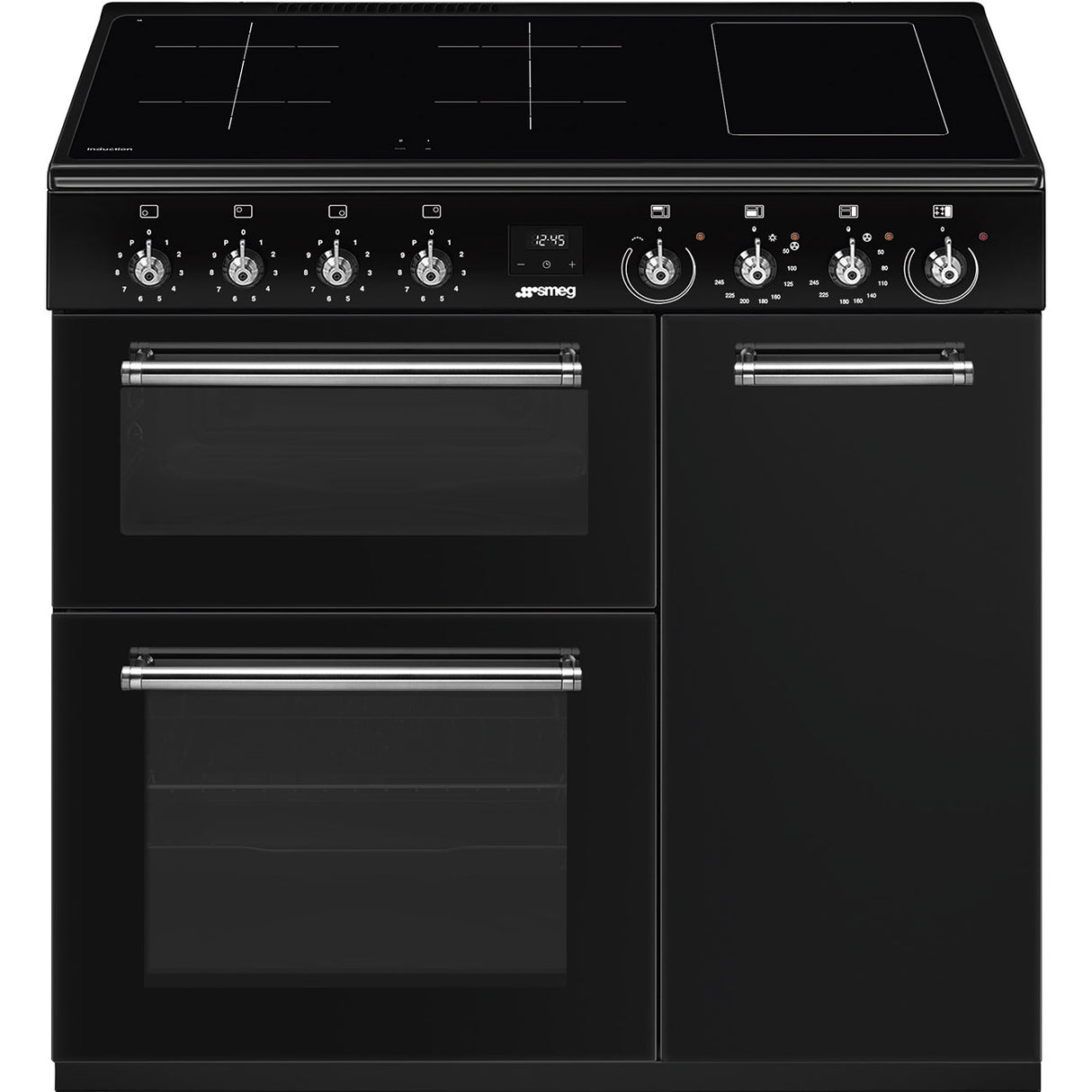 Smeg CX93IMBL 90cm Induction Range Cooker - Black