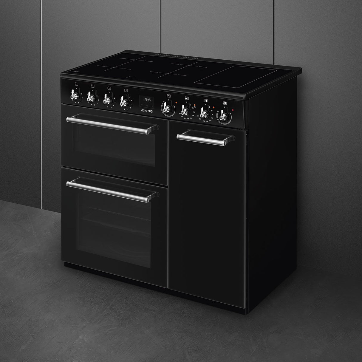 Smeg CX93IMBL 90cm Induction Range Cooker - Black