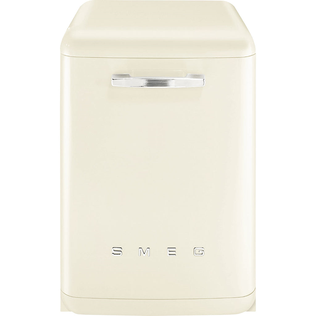Smeg DFFABCR 60cm 50s Style Freestanding Dishwasher, Cream