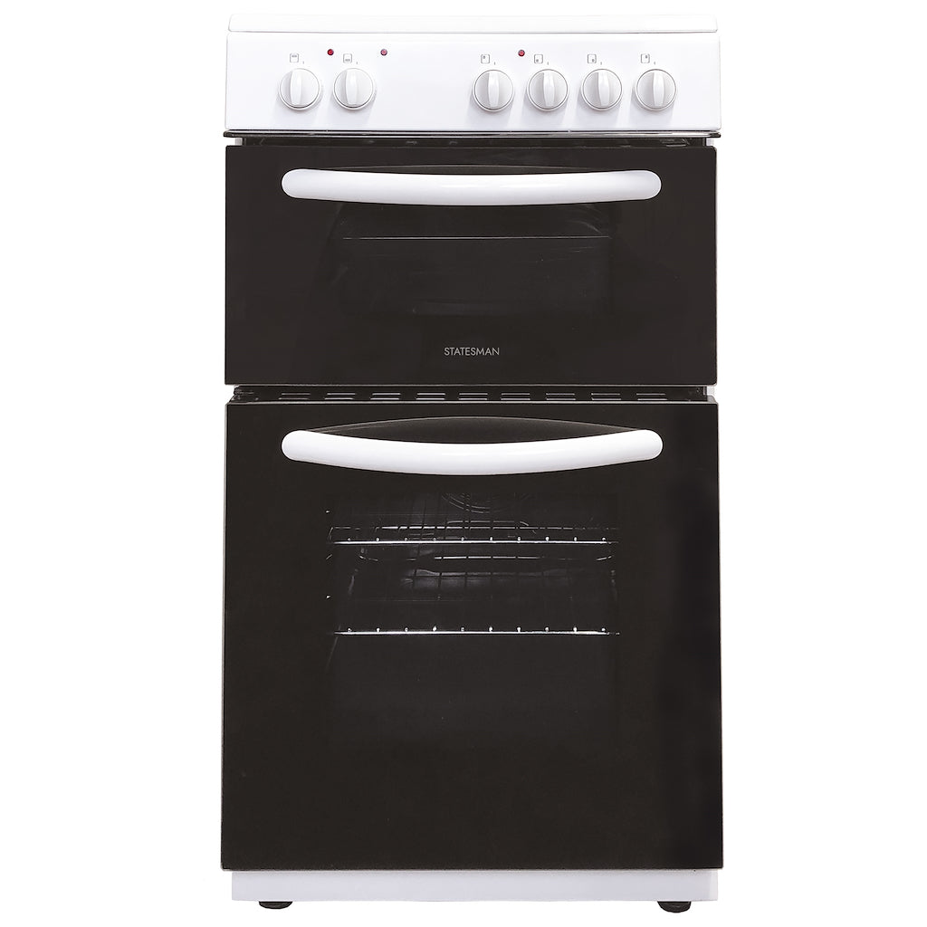 Statesman EDC50W 50cm Double Oven Electric Ceramic Cooker
