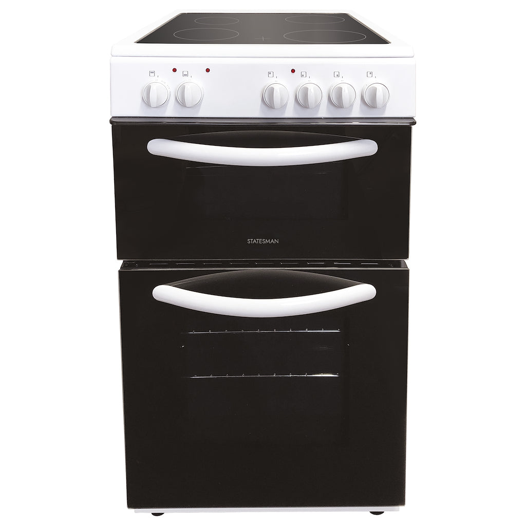 Statesman EDC50W 50cm Double Oven Electric Ceramic Cooker