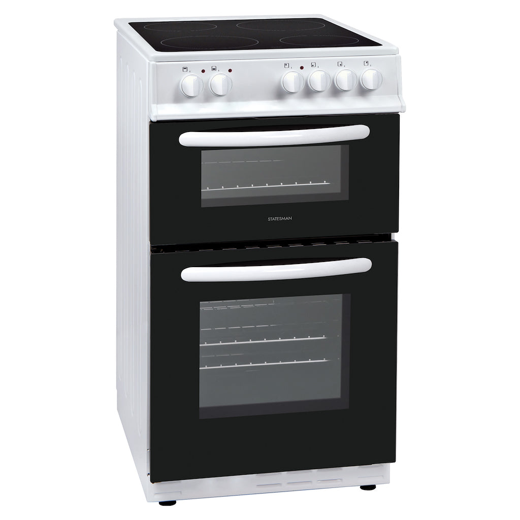 Statesman EDC50W 50cm Double Oven Electric Ceramic Cooker