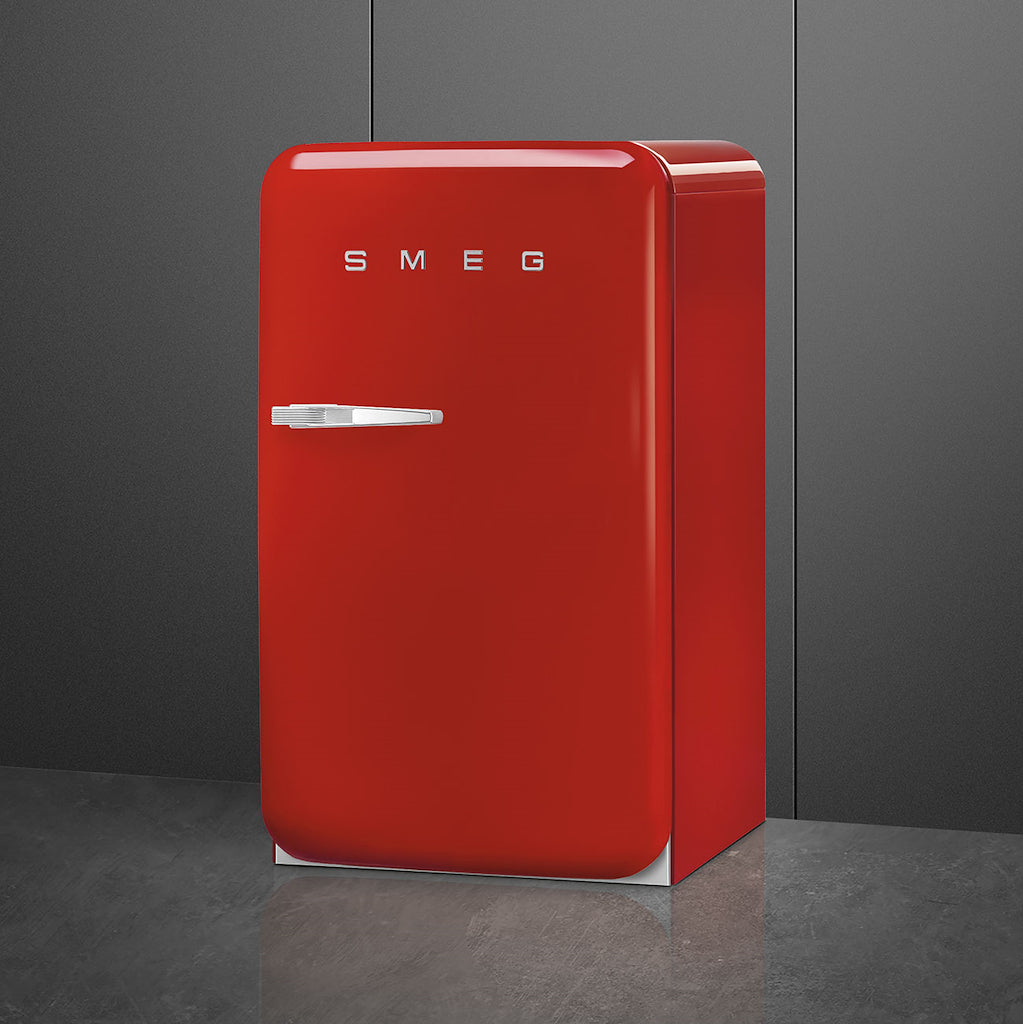 Smeg FAB10HRRD6 Retro Mini Fridge with Ice Box Right Hand Hinge - Red