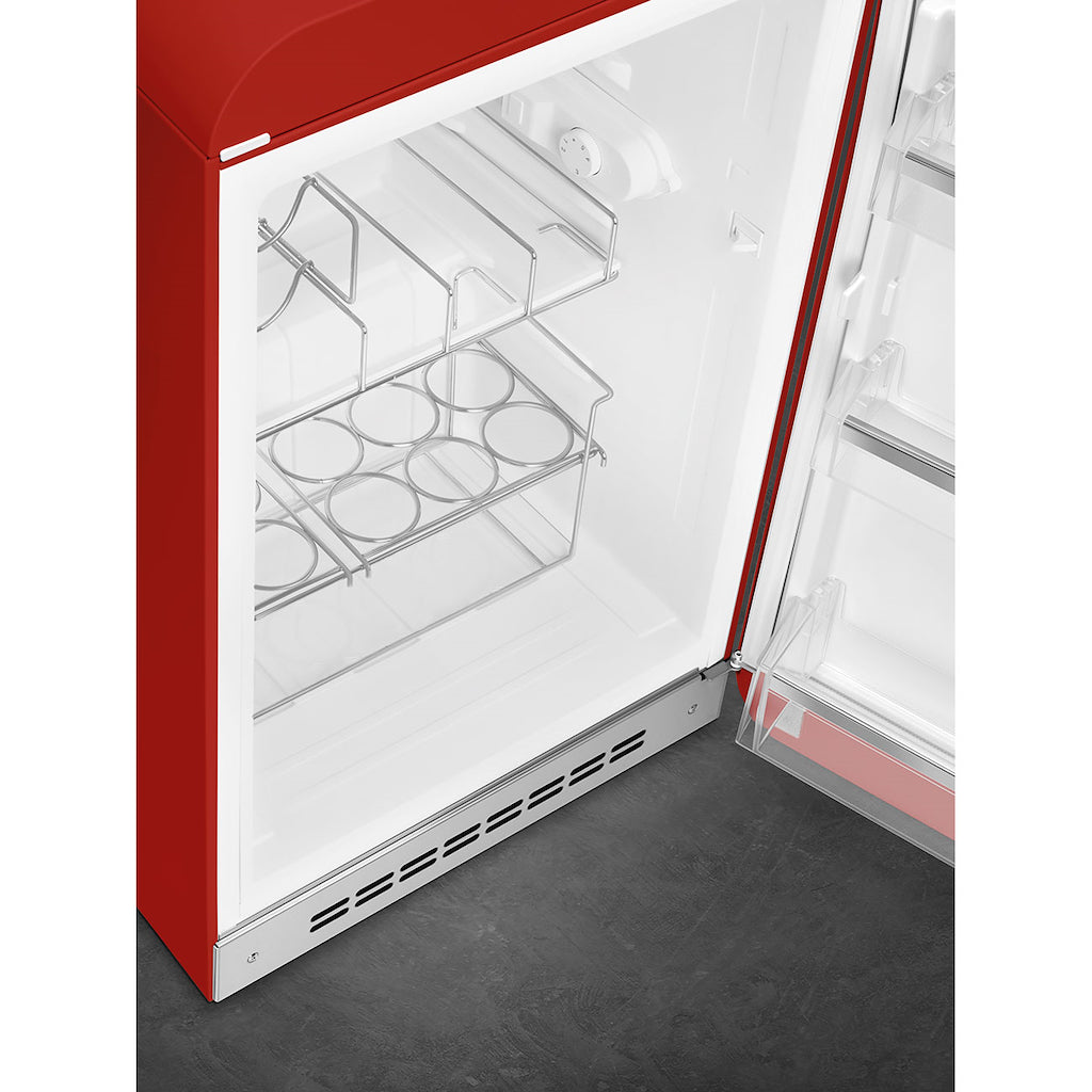 Smeg FAB10HRRD6 Retro Mini Fridge with Ice Box Right Hand Hinge - Red