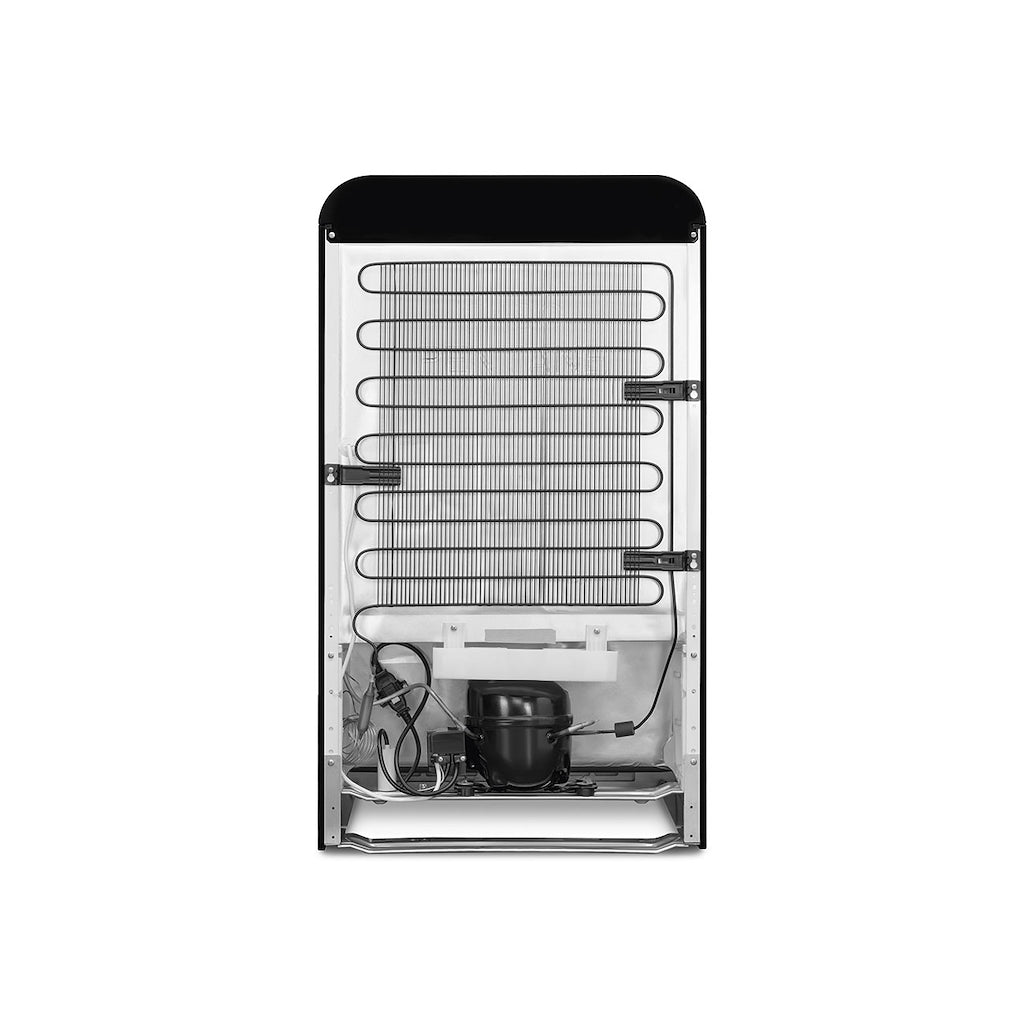 Smeg FAB10LBL6 Retro Mini Fridge Left Hand Hinge - Black
