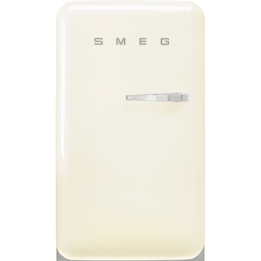 Smeg FAB10LCR6 Retro Mini Fridge Left Hand Hinge - Cream