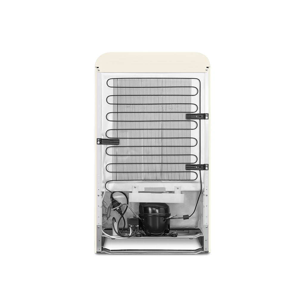 Smeg FAB10LCR6 Retro Mini Fridge Left Hand Hinge - Cream