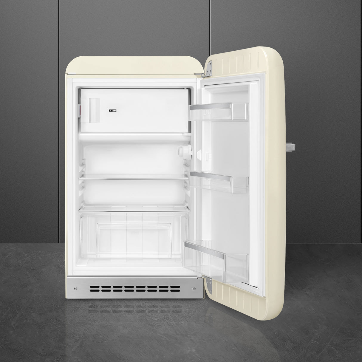 Smeg FAB10RCR6 Retro Mini Fridge Right Hand Hinge - Cream