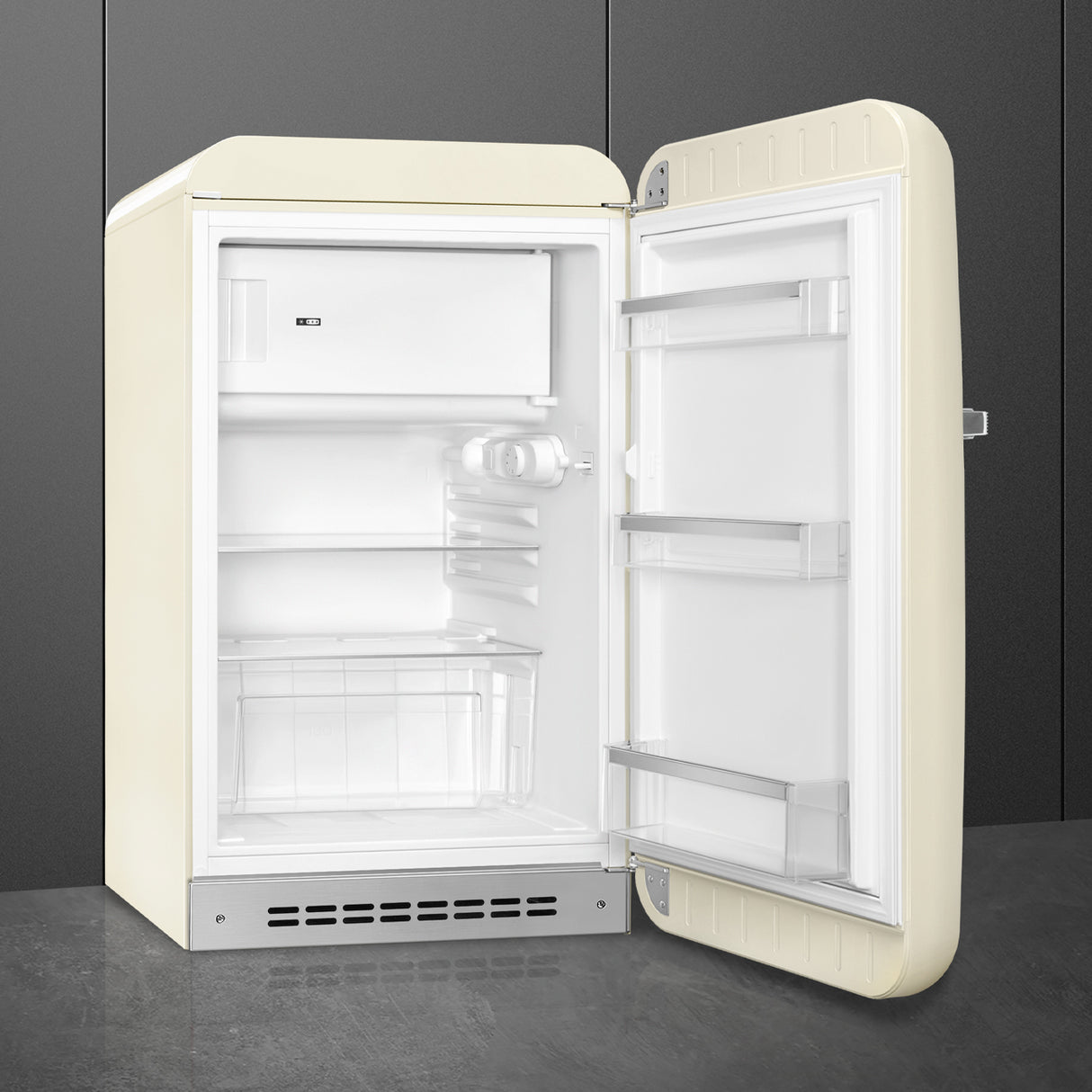 Smeg FAB10RCR6 Retro Mini Fridge Right Hand Hinge - Cream