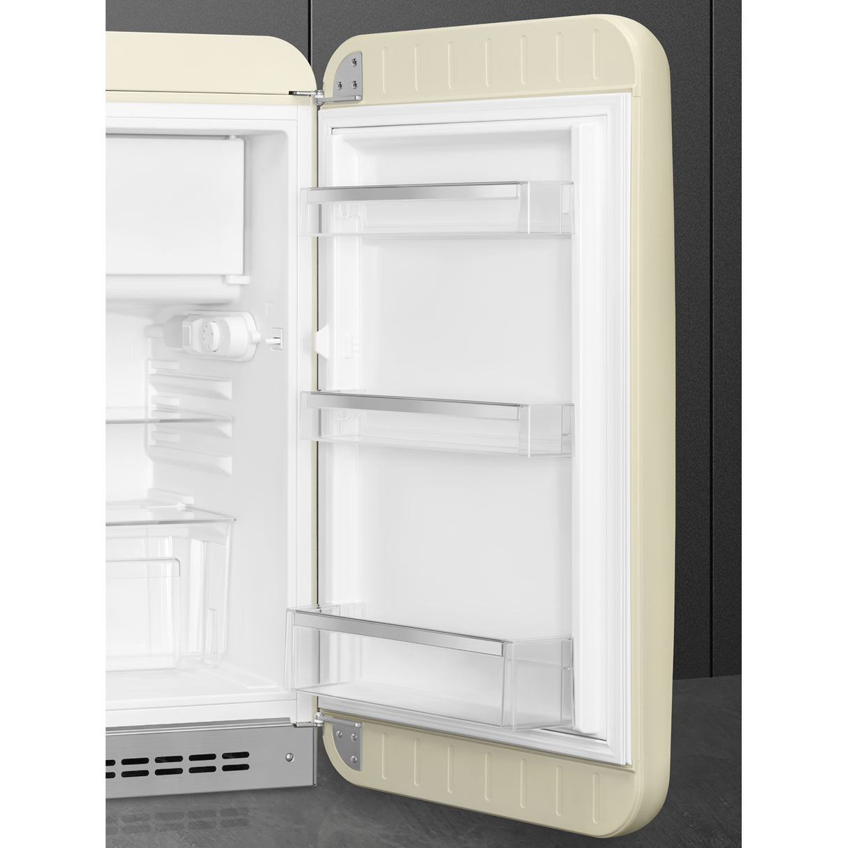 Smeg FAB10RCR6 Retro Mini Fridge Right Hand Hinge - Cream