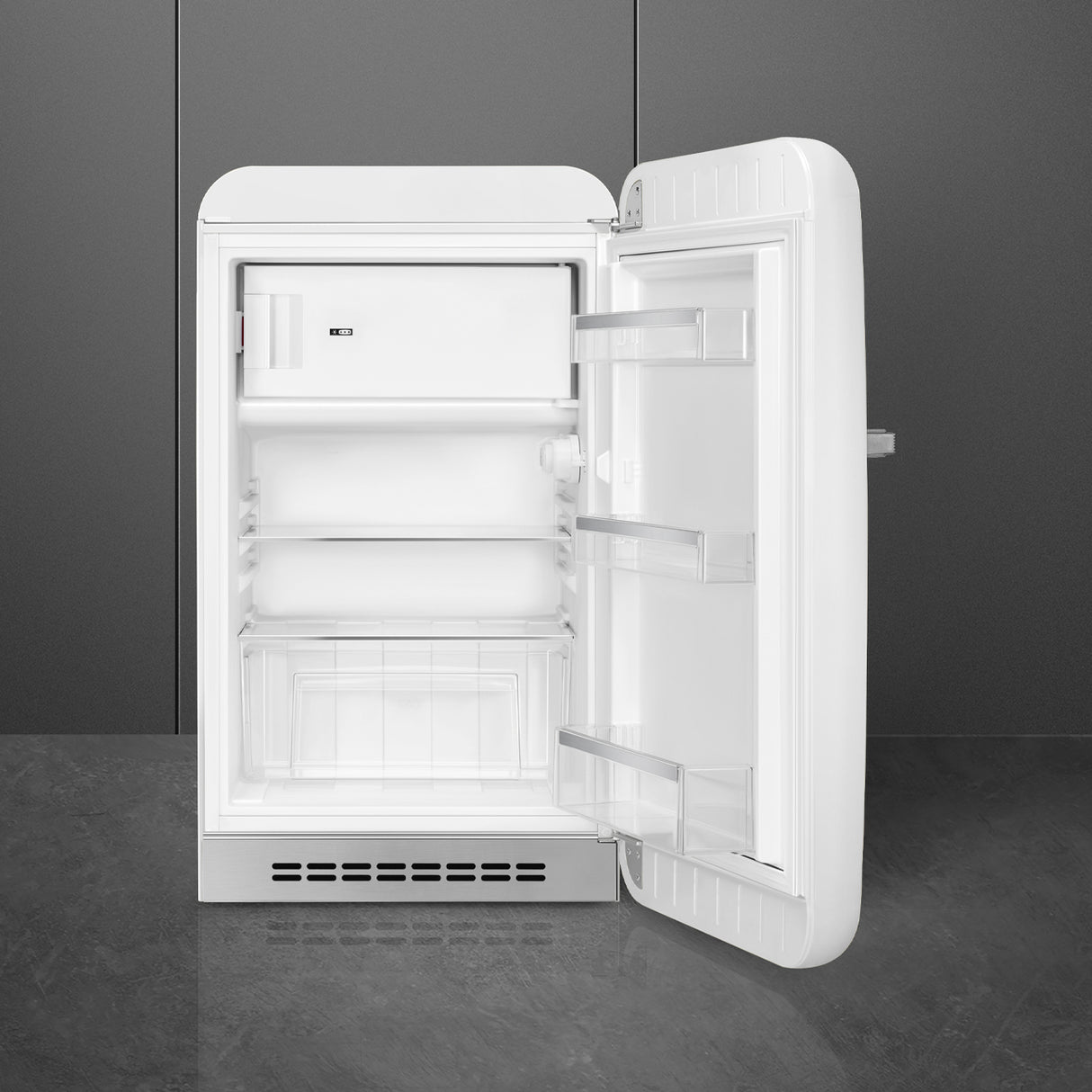 Smeg FAB10RWH6 Retro Mini Fridge Right Hand Hinge - White