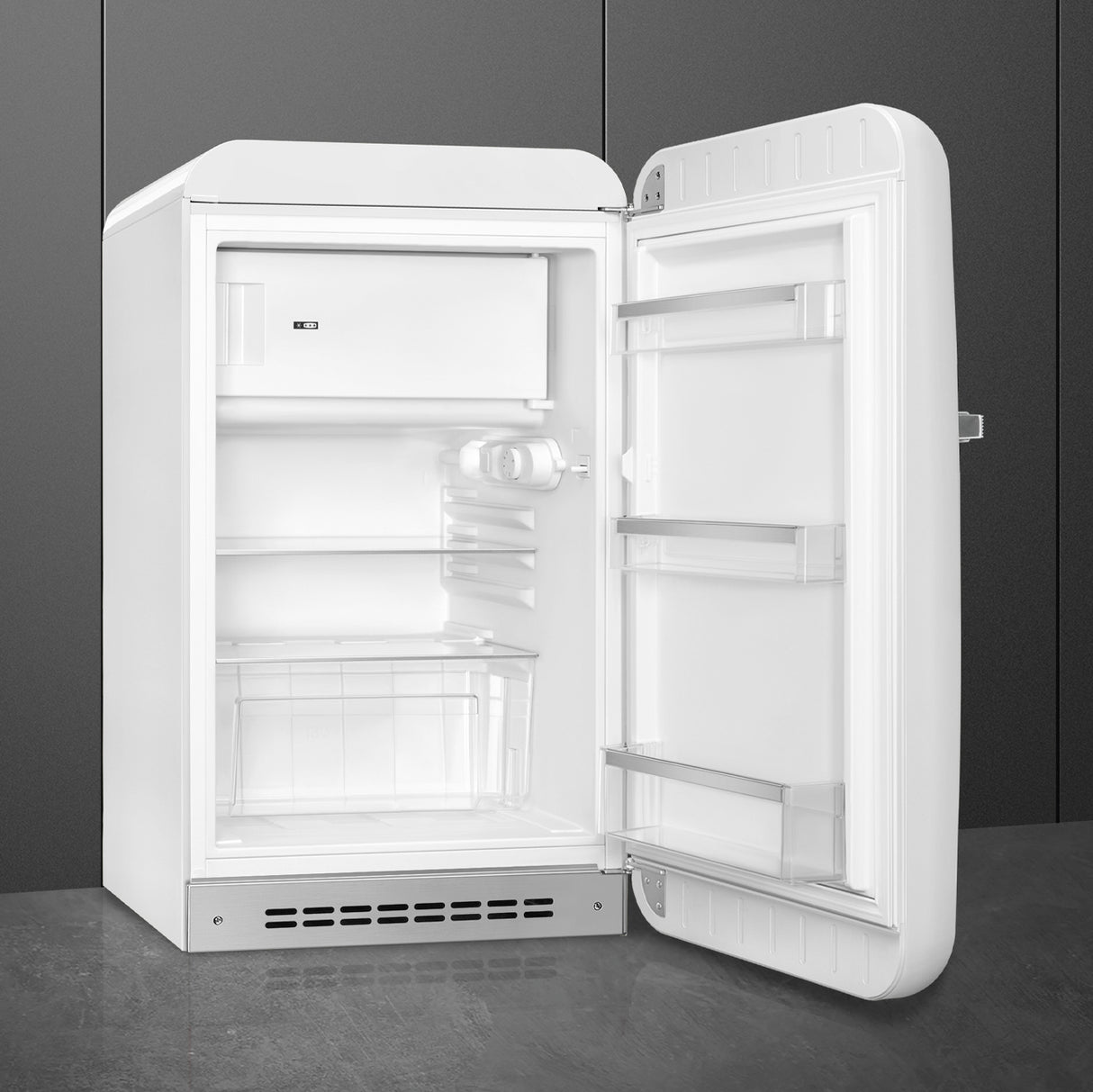 Smeg FAB10RWH6 Retro Mini Fridge Right Hand Hinge - White