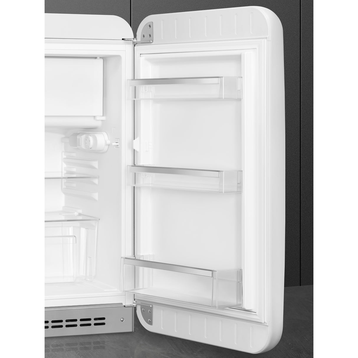 Smeg FAB10RWH6 Retro Mini Fridge Right Hand Hinge - White