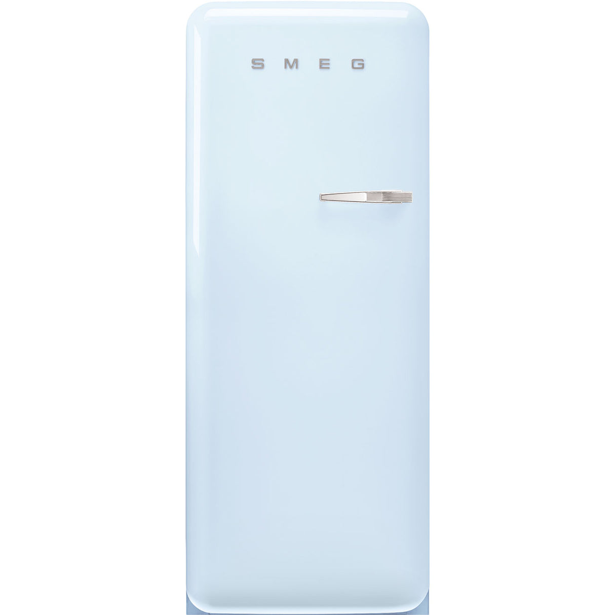 Smeg FAB28LPB6UK Retro Fridge with Icebox Left Hand Hinge - Pastel Blue