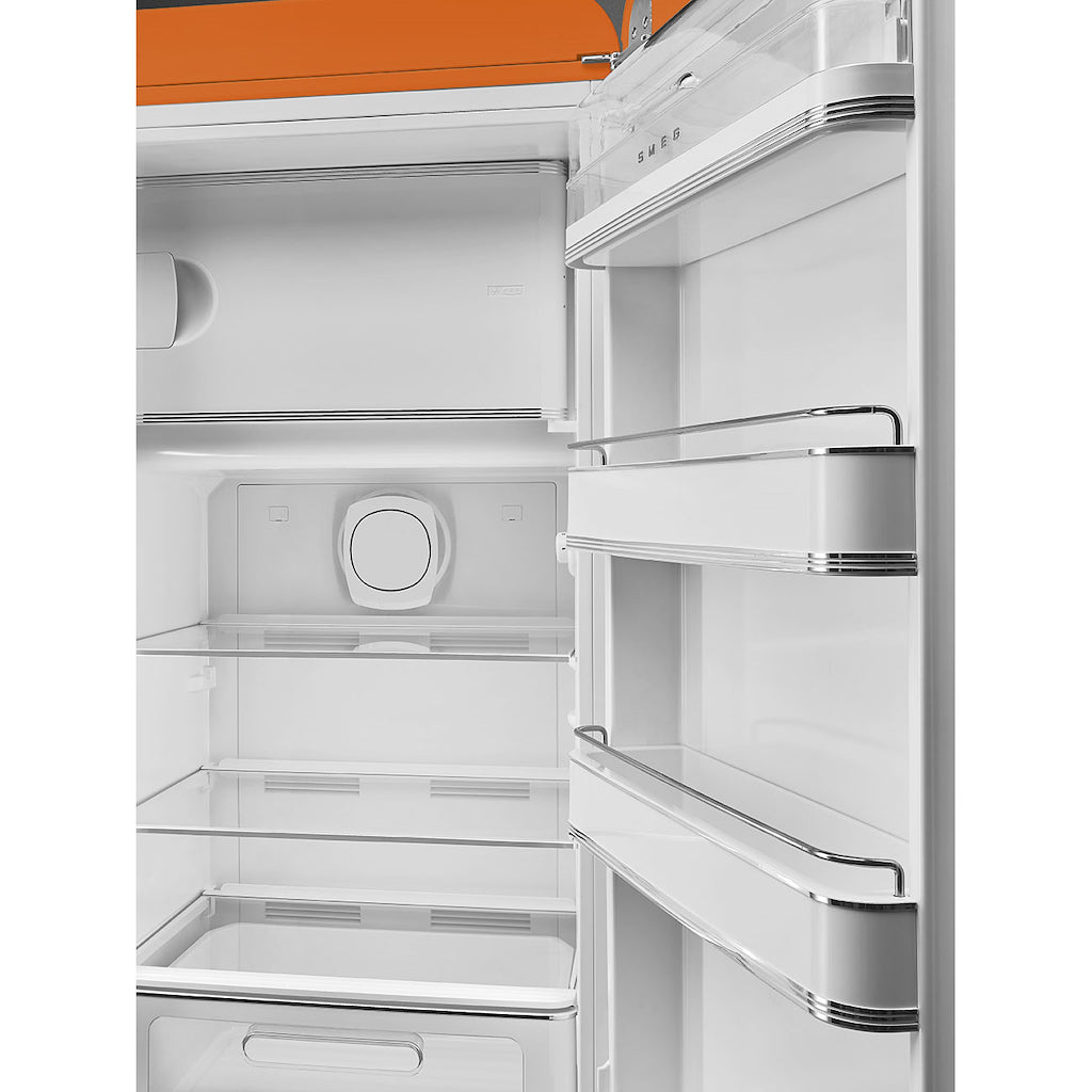 Smeg FAB28ROR6 Retro Fridge with Icebox Right Hand Hinge - Orange
