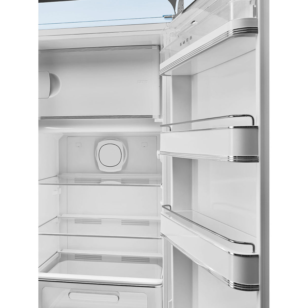 Smeg FAB28RPB6UK Retro Fridge with Icebox Right Hand Hinge - Pastel Blue