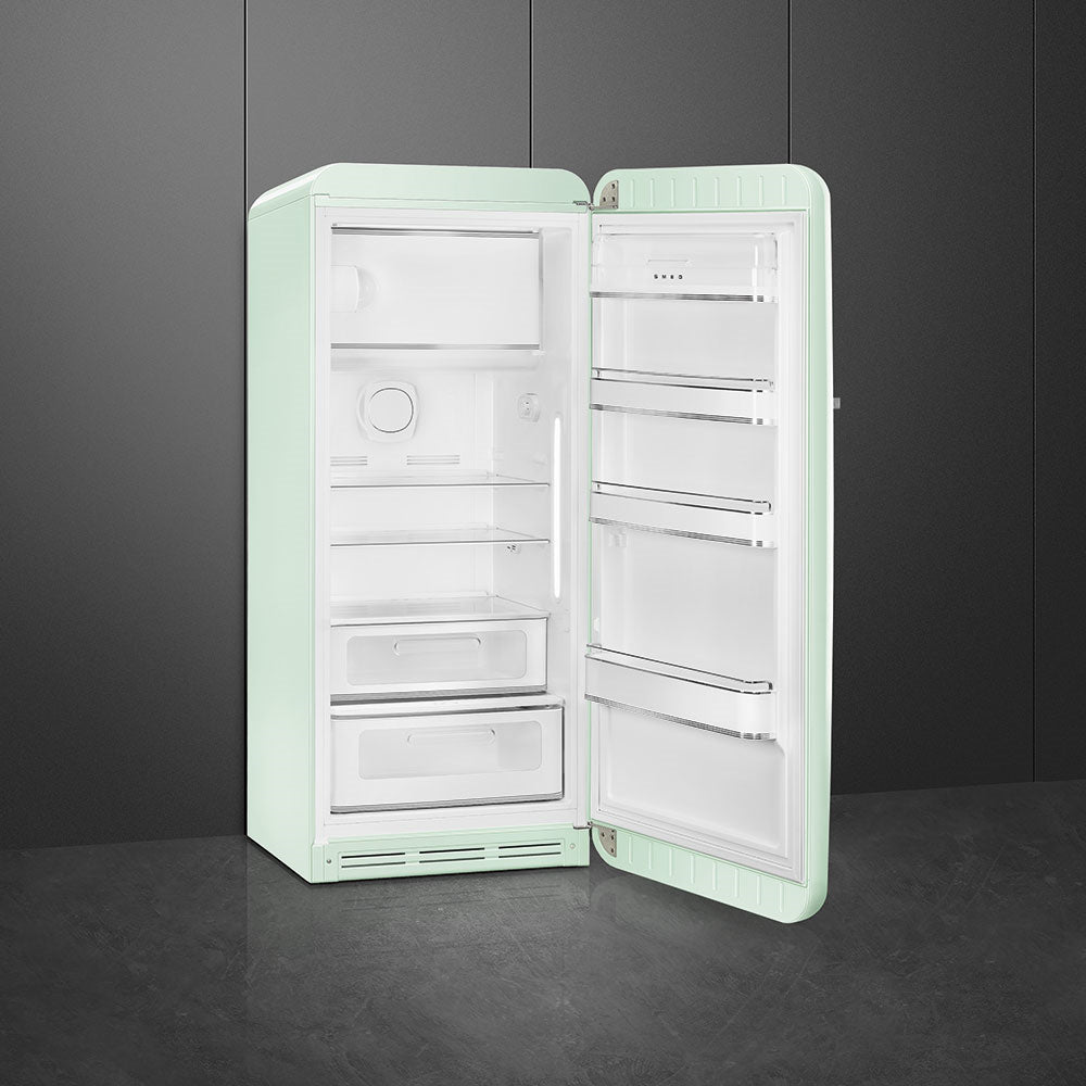 Smeg FAB28RPG6 Retro Fridge with Icebox Right Hand Hinge - Pastel Green