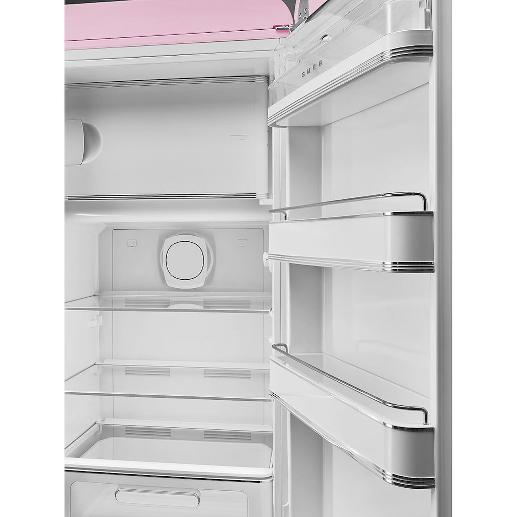 Smeg FAB28RPK6 Retro Fridge with Icebox Right Hand Hinge - Pink