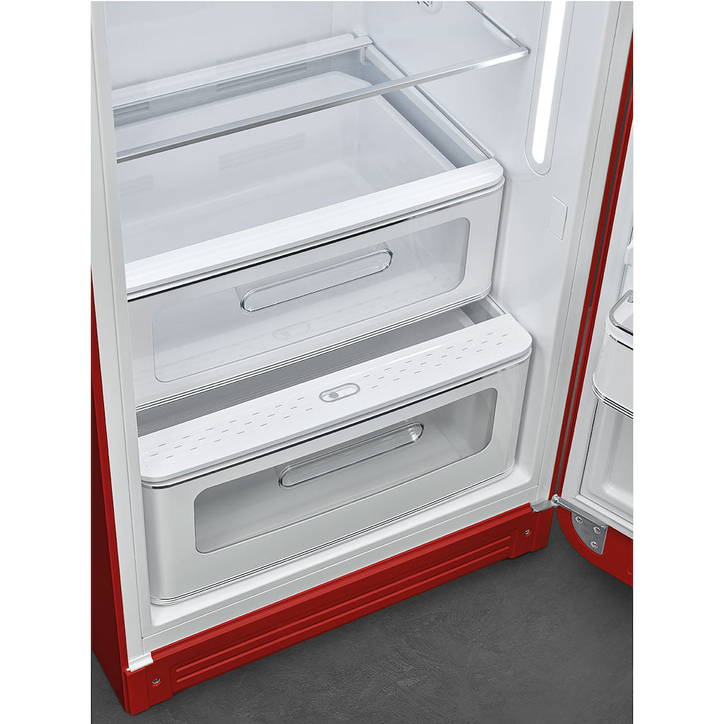 Smeg FAB28RRD6UK Retro Fridge Freezer Right Hand Hinge - Red