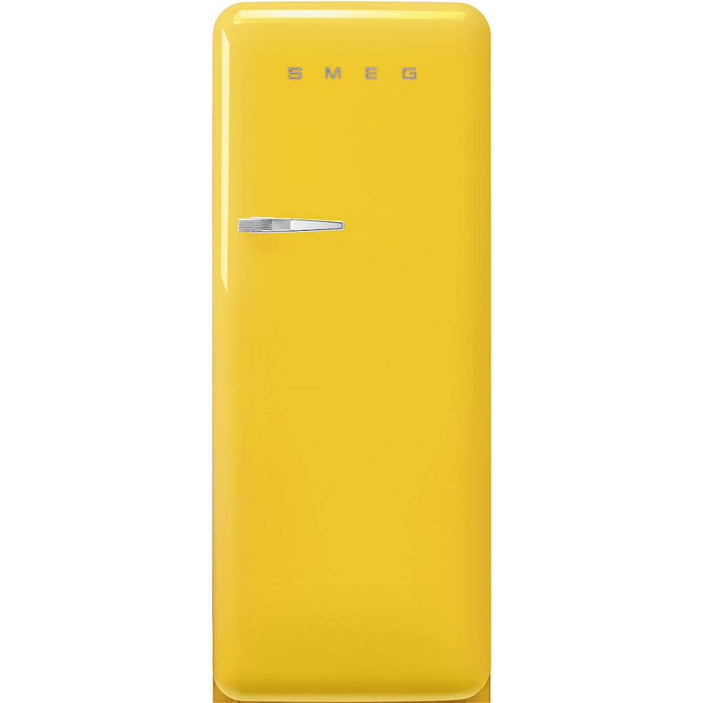 Smeg FAB28RYW6 Retro Fridge with Icebox Right Hand Hinge - Yellow