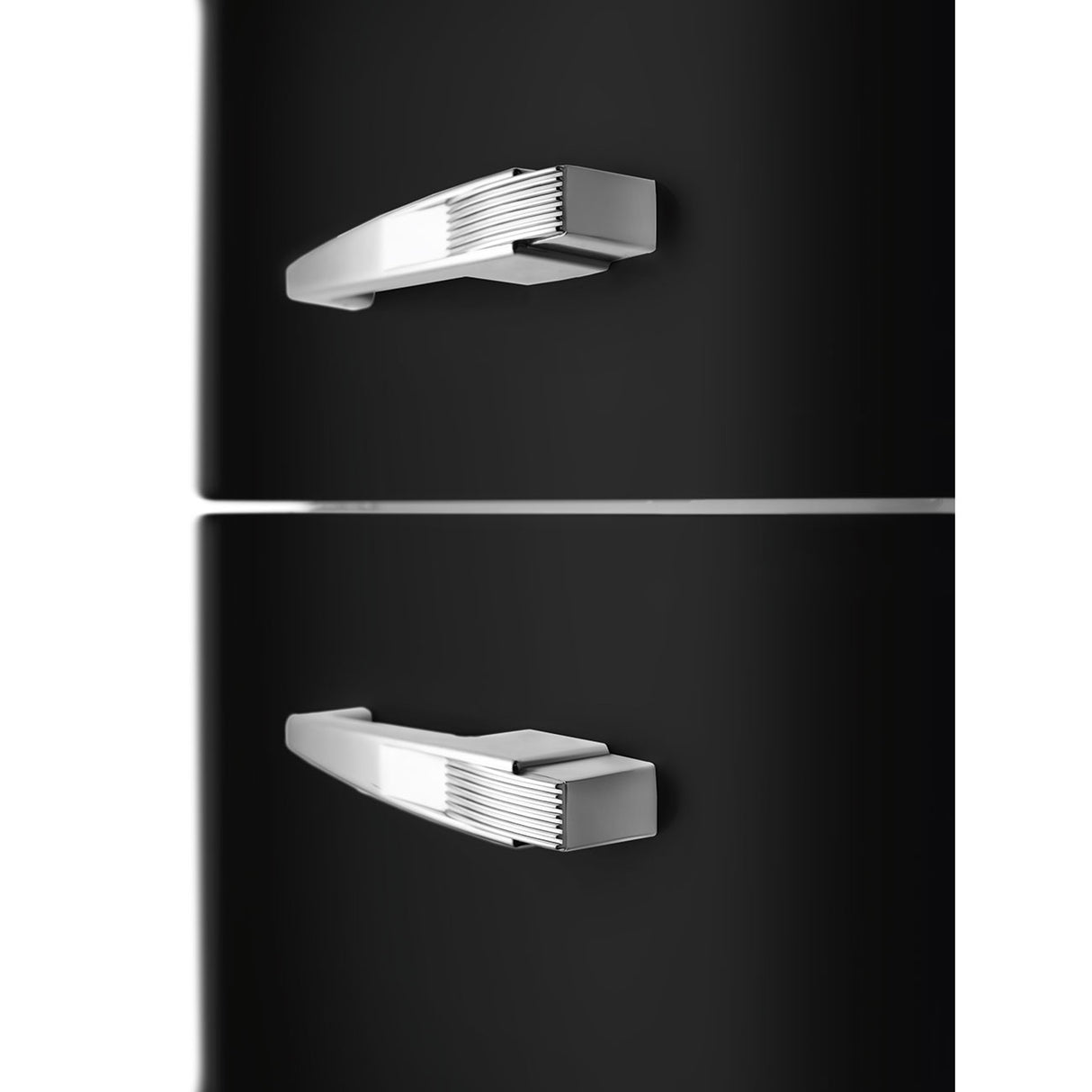 Smeg FAB30LBL6UK Retro Fridge Freezer Left Hand Hinge - Black