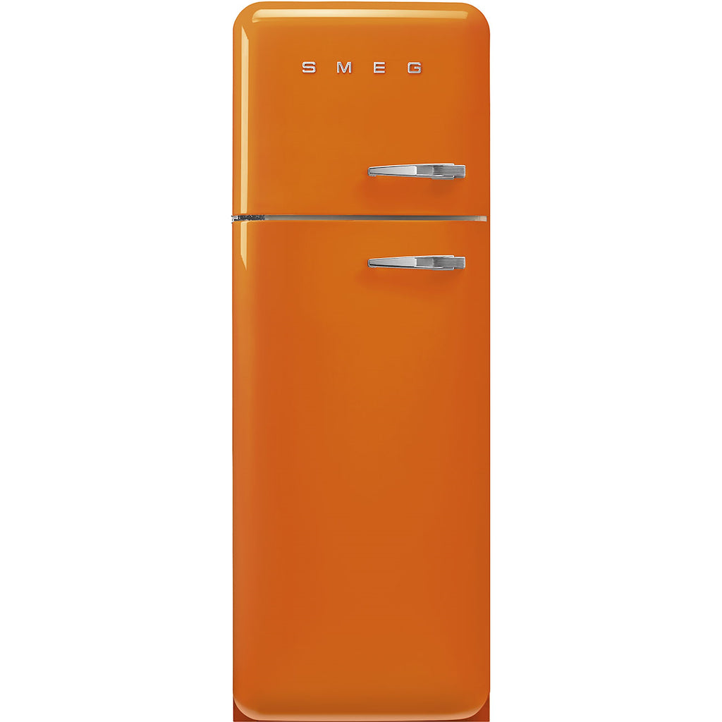 Smeg FAB30LOR6 Retro Fridge Freezer Left Hand Hinge - Orange