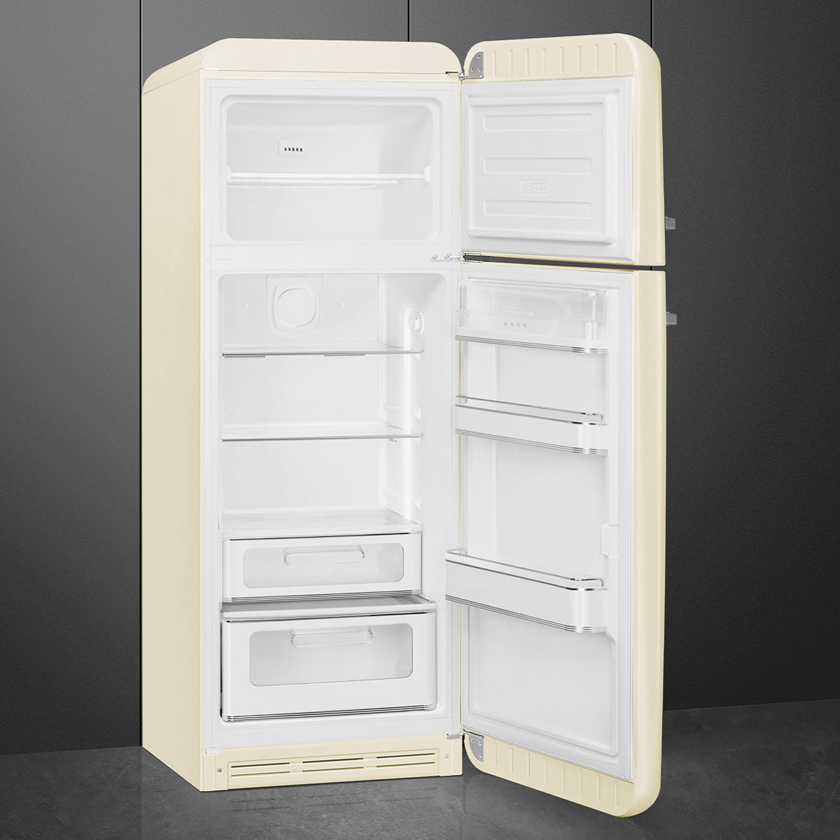 Smeg FAB30RCR6UK Retro Fridge Freezer Right Hand Hinge - Cream