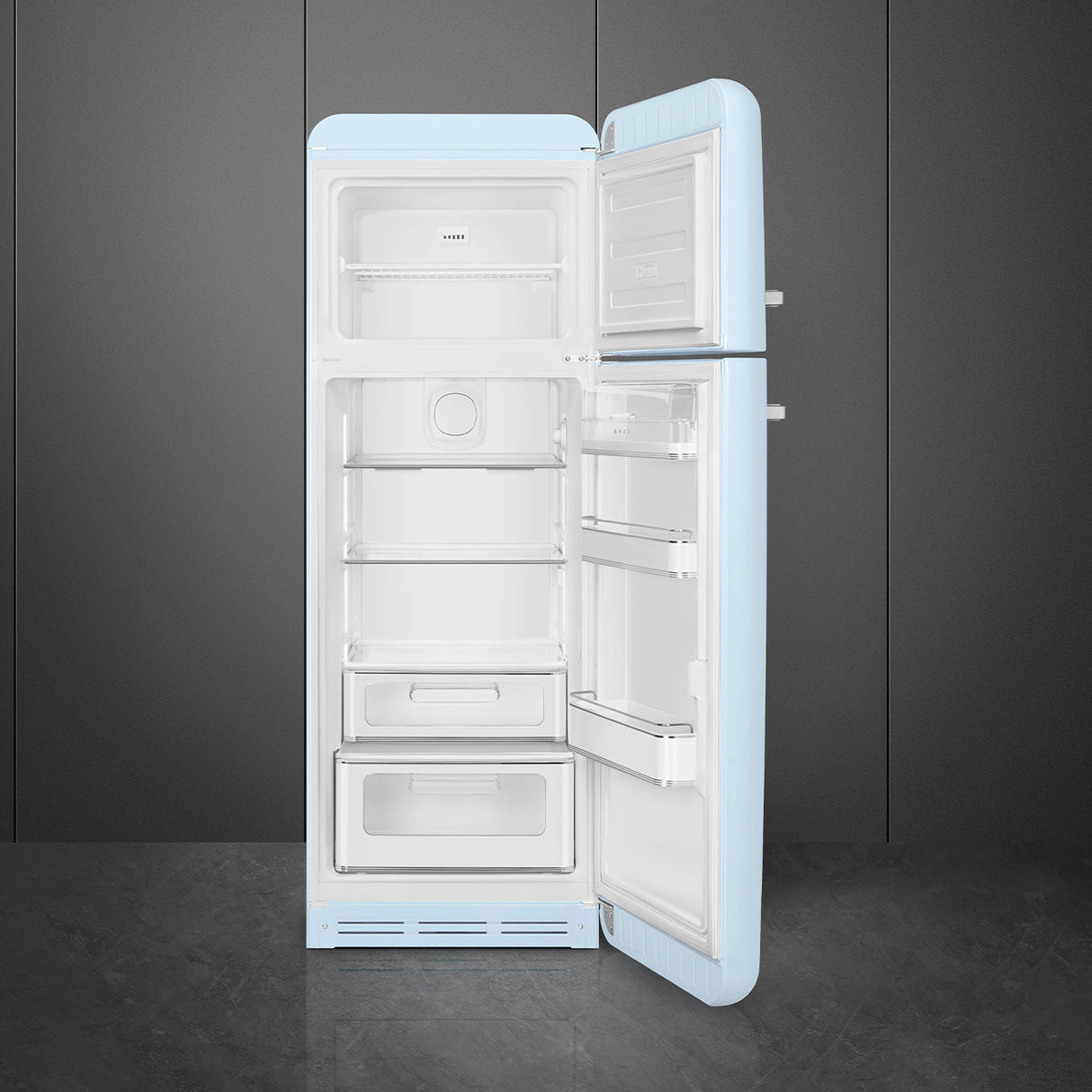 Smeg FAB30RPB6UK Retro Fridge Freezer Right Hand Hinge - Pastel Blue