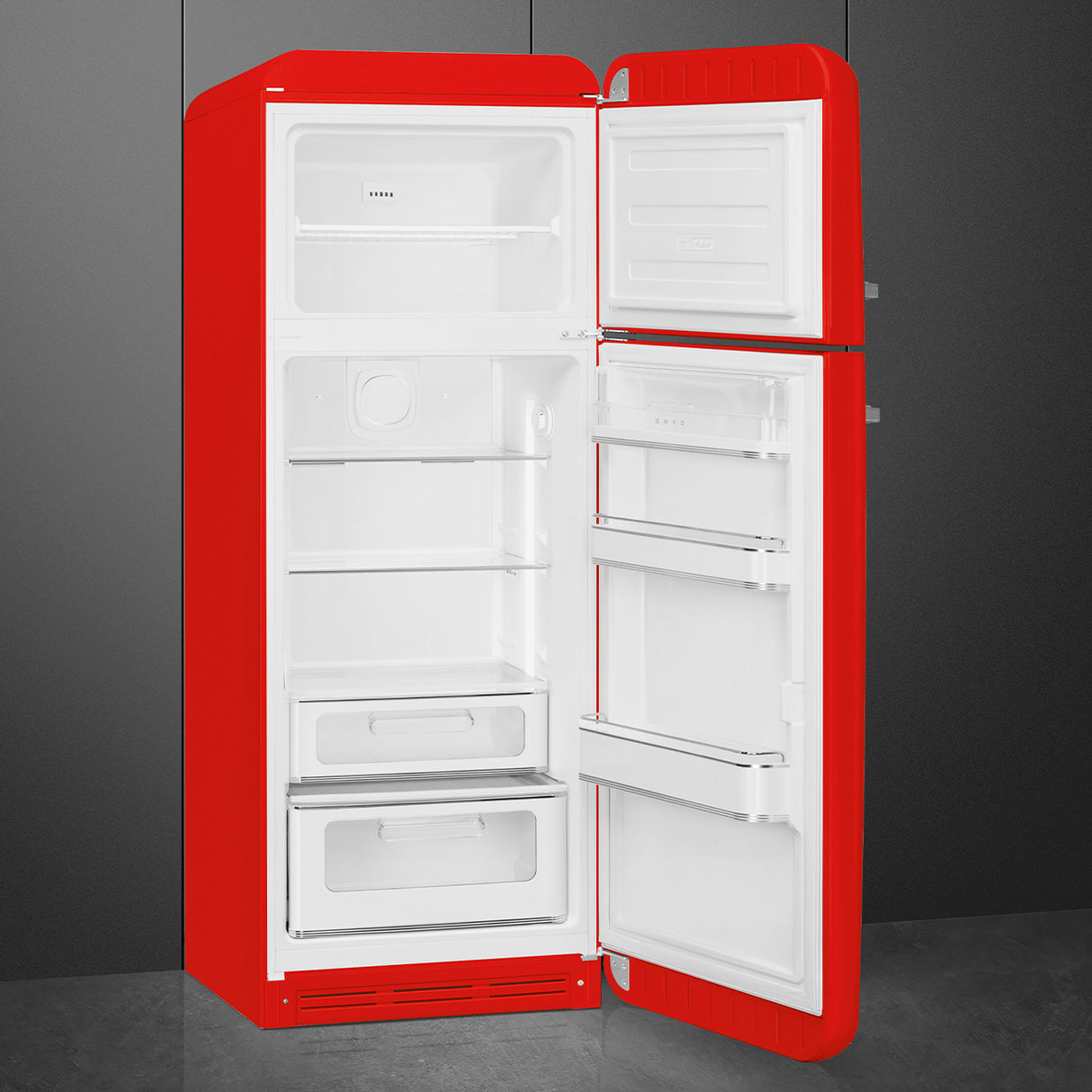 Smeg FAB30RRD6UK Retro Fridge Freezer Right Hand Hinge - Red